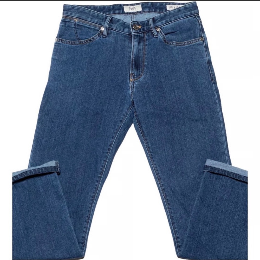 PT05 "Swing" Indigo Blue Cotton-Polyester Stretch Superslim Jeans US 30